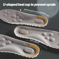 Latex Sport Insoles Soft High Elasticity Arch Support Running Insoles