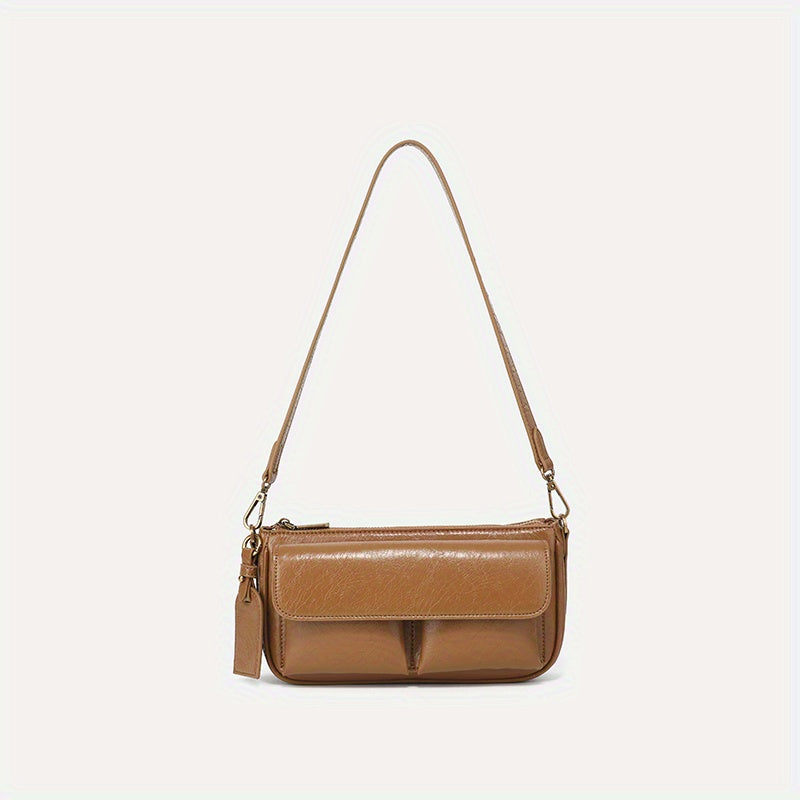 Vintage European Style Crossbody Bag with Adjustable Strap