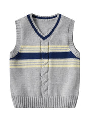 Boys Striped Sweater Vest