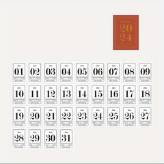 Mini Calendar Book 366 Sheet Tearable Calendar DIY Journal Planner Decoration
