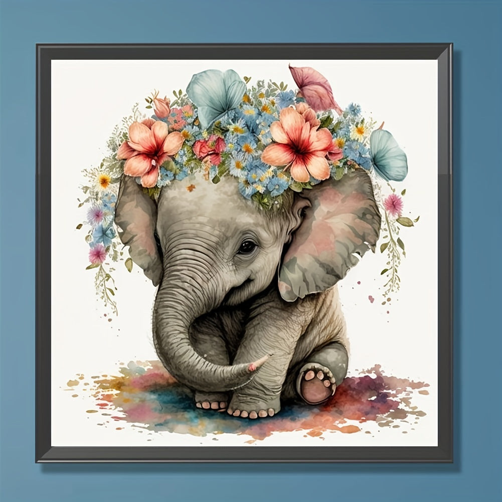 DIY 5D Diamond Painting Set Small Elephant Art Embroidery Cross Stitch