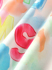 Toddler Girls Tie Dye Graphic Ruffle Romper Jumpsuit for Beach Vacation