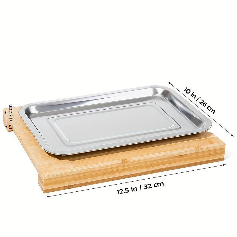 Bamboo Cutting Board With Tray Sliding Out Chopping Board Fruit Cutting Board