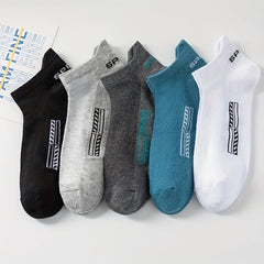 Men's High Ankle Sports Socks Cotton Breathable Mesh Casual Athletic Thin Socks