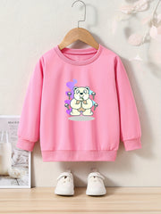 OERYUI Singing Bear Graphic Sweatshirt Kids Pullover Christmas Gift