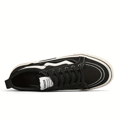 Men's Lace up Canvas Sneakers Skate Shoes Good Grip