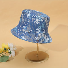 Auspicious Cloud Print Fisherman Hat Spring Summer Sunshade Sunscreen