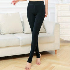 Plush Lined Tights High Waist Leggings Women's Stockings