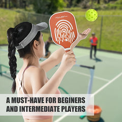 Pickleball Paddles Set of 2 with Polymer Core & Fiberglass Surface