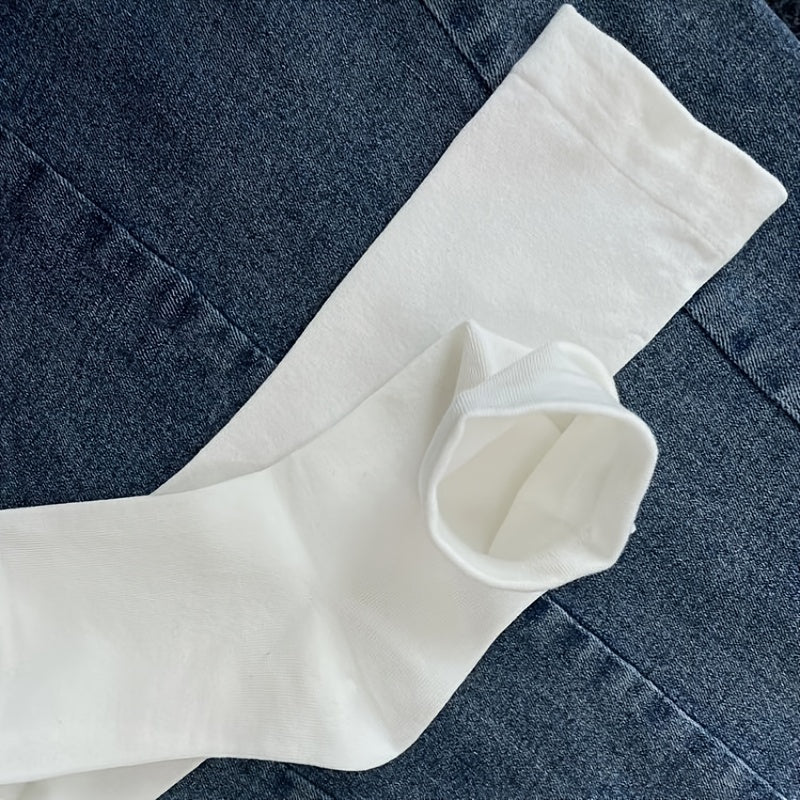 Soft Cotton Crew Socks Women's Stockings