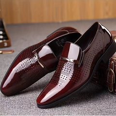 Boys Classic Oxford Shoes Lightweight Soft Bottom Slip On Shoes