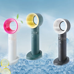 Mini Portable Fan USB Rechargeable Night Light Cooling Handheld Fan