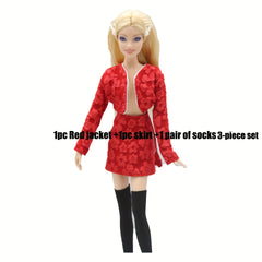 11in Supermodel Party Christmas Halloween Dolls Outfit 3pcs Costume Accessories