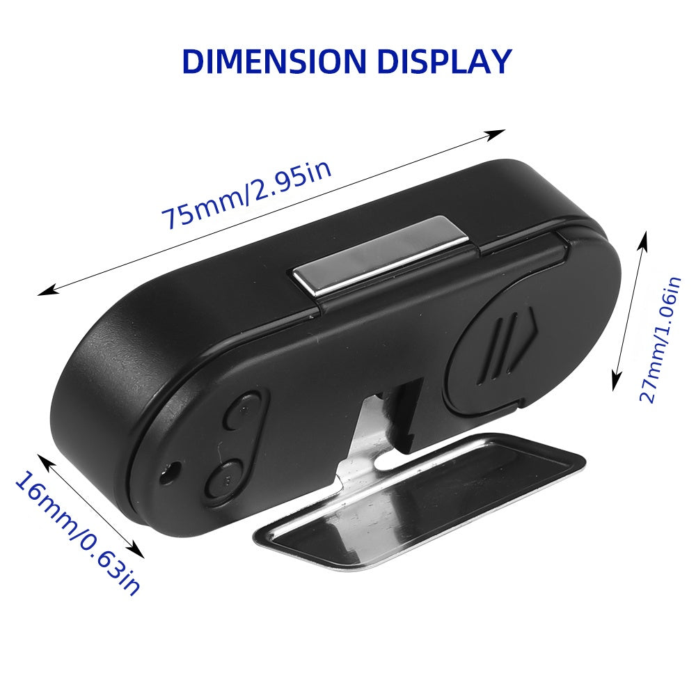 Mini Electronic Car Clock Time Watch Auto Clocks Luminous LCD Backlight