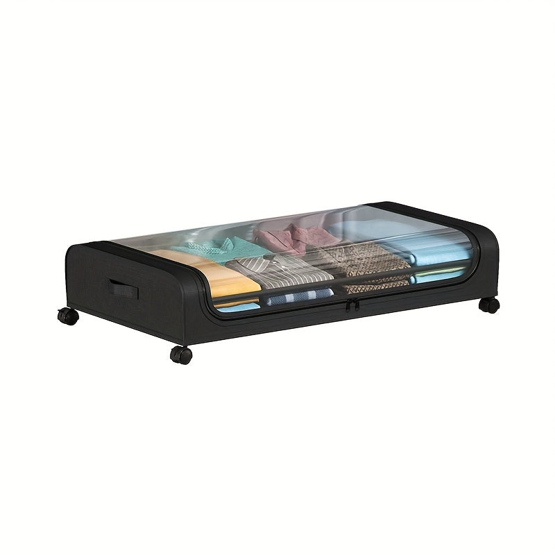 Under Bed Storage Box With Wheels Cloth Cover Dust-proof Shelf