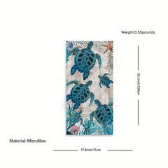 Marine Animals Absorbent Beach Towel for Beach Pool Party Holiday