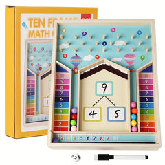 Bamboo Number Decomposition Roller Educational Toy