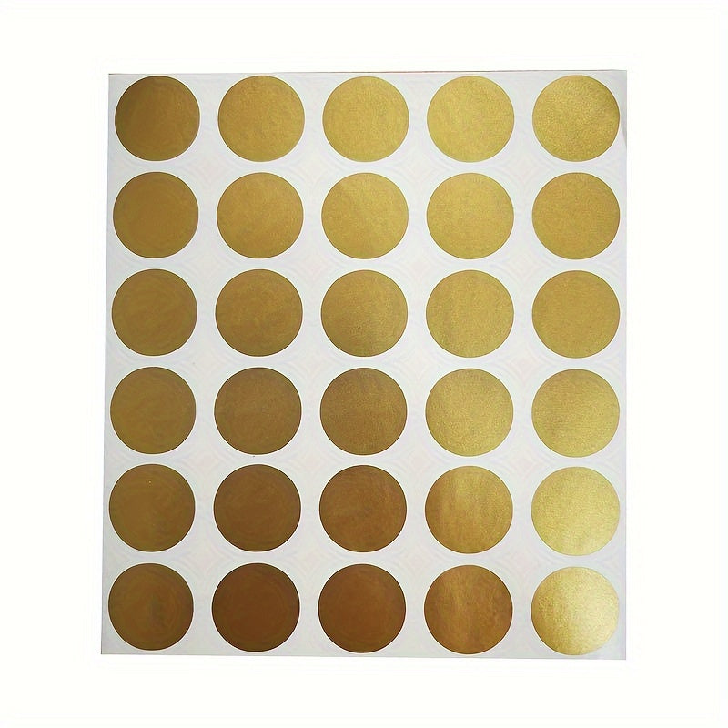 150pcs Round Golden Self-adhesive Scraping Label Stickers for Promotional Events