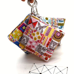 Rural Art Printing Wallet Coin Purse Girl Card Case Key Bag