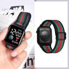 LED Electronic Watch Multicolor Time Display