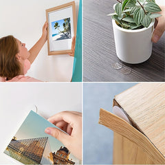 350pcs Double Sided Transparent Adhesive Stickers Waterproof Small