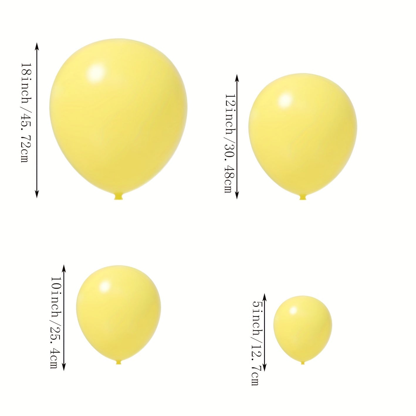 68pcs Golden Balloons Garland Arch Kit 12-72 cm Sizes