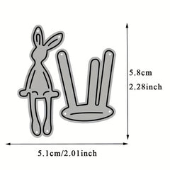 Metal Cutting Dies Rabbit Trees Lounge Chairs Windows Cradle for Paper Card