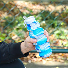 Silicone Grenade Folding Cup for Outdoor Camping Hiking Fitness