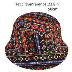Boho Floral Bucket Hat Lightweight Casual Travel Fisherman Cap