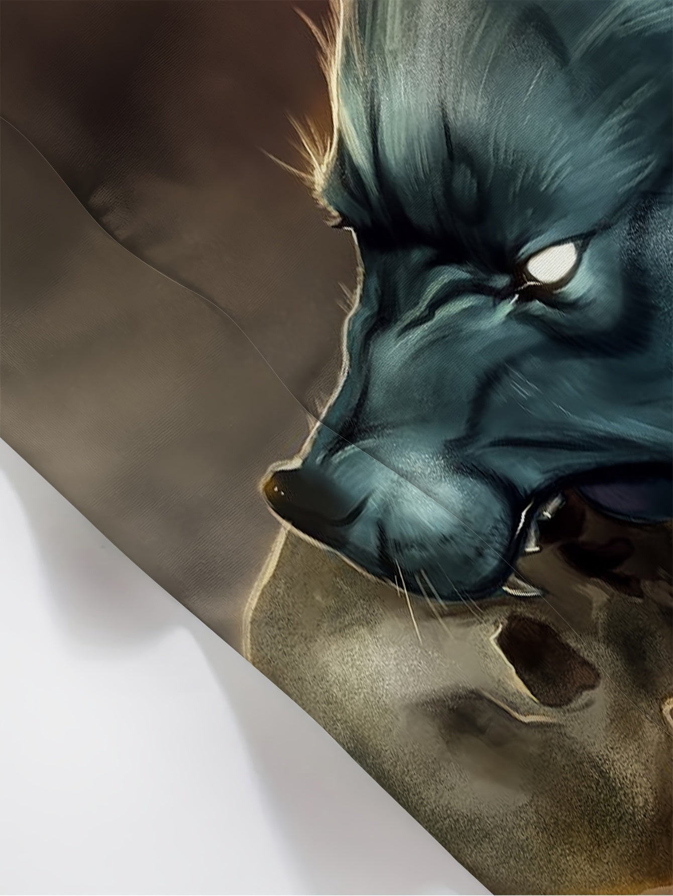 Wolf Head 3D Print Hoodie For Men Autumn Winter
