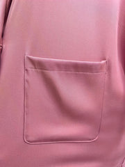Casual Outfits Set Solid Blazer & Wide Leg Pants 2 Piece