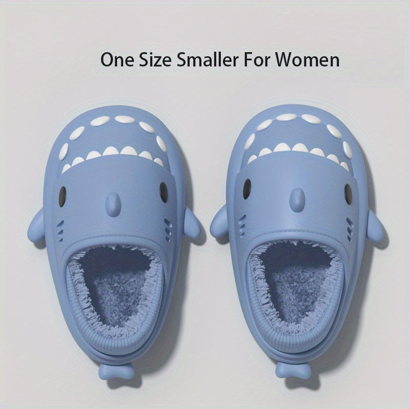QYA Shark Slides Slippers For Men Women Anti Slip Casual House Shoes