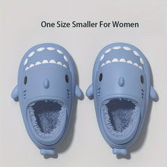 QYA Shark Slides Slippers For Men Women Anti Slip Casual House Shoes
