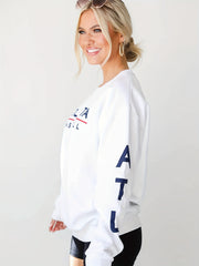 Sports Hoodie Women's Plus Letter Print Long Sleeve