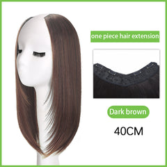 Synthetic U Shape Clip In Hair Extensions Straight Easy to Use