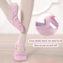 Kids Soft Ballet Shoes for Practice & Yoga