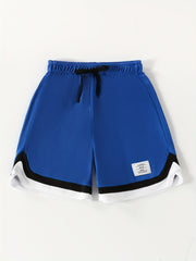 Boys Comfy Creative Shorts Stretch Quick-dry Drawstring Summer