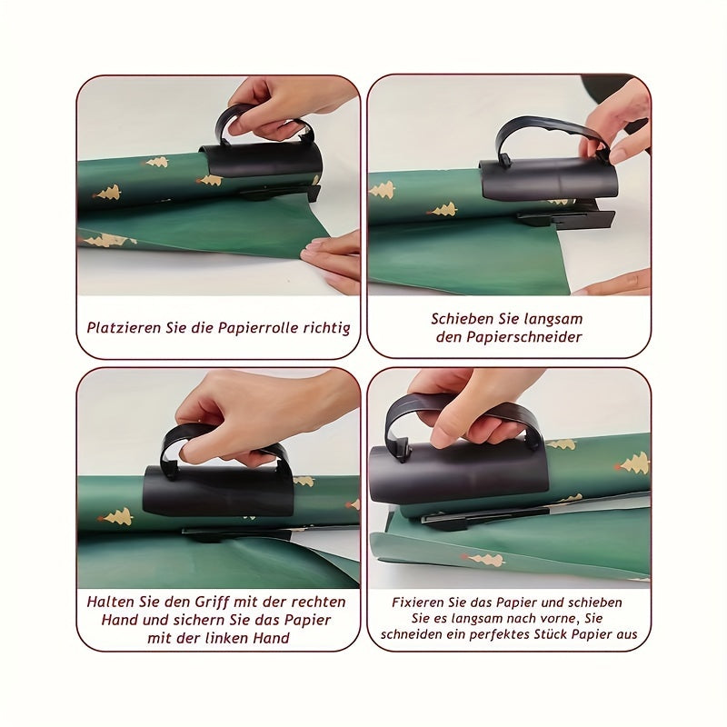 1pc Sliding Gift Wrapping Paper Cutter Christmas Cutting Tool