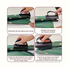 1pc Sliding Gift Wrapping Paper Cutter Christmas Cutting Tool