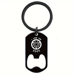 Metal Key Ring Keychain Corkscrew Father's Gift For Men Friends