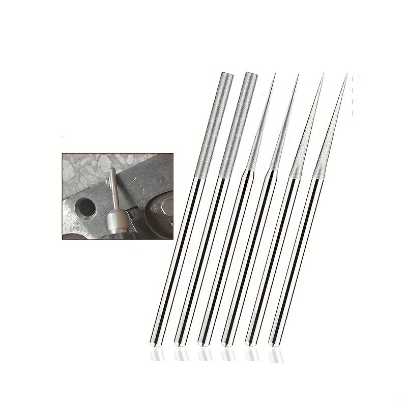 20pcs Diamond Drill Bit 5 Shapes Shank Diamond Grinding Tool Rotary Tool