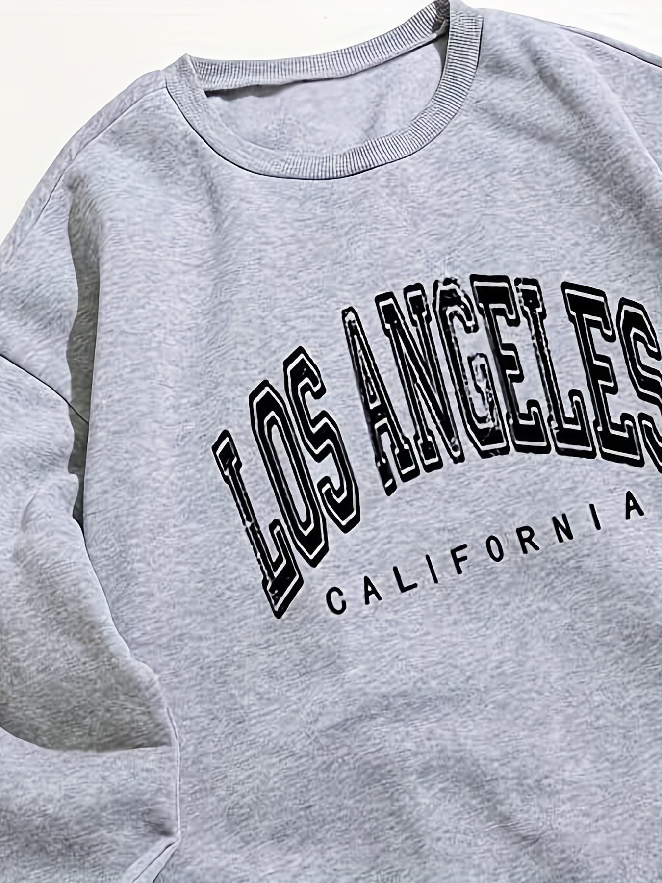 Cozy Letter Print Sweatshirt for Women