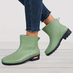 Women's Waterproof Ankle Boots Platform Comfortable Stylish Outdoor Rain Boots