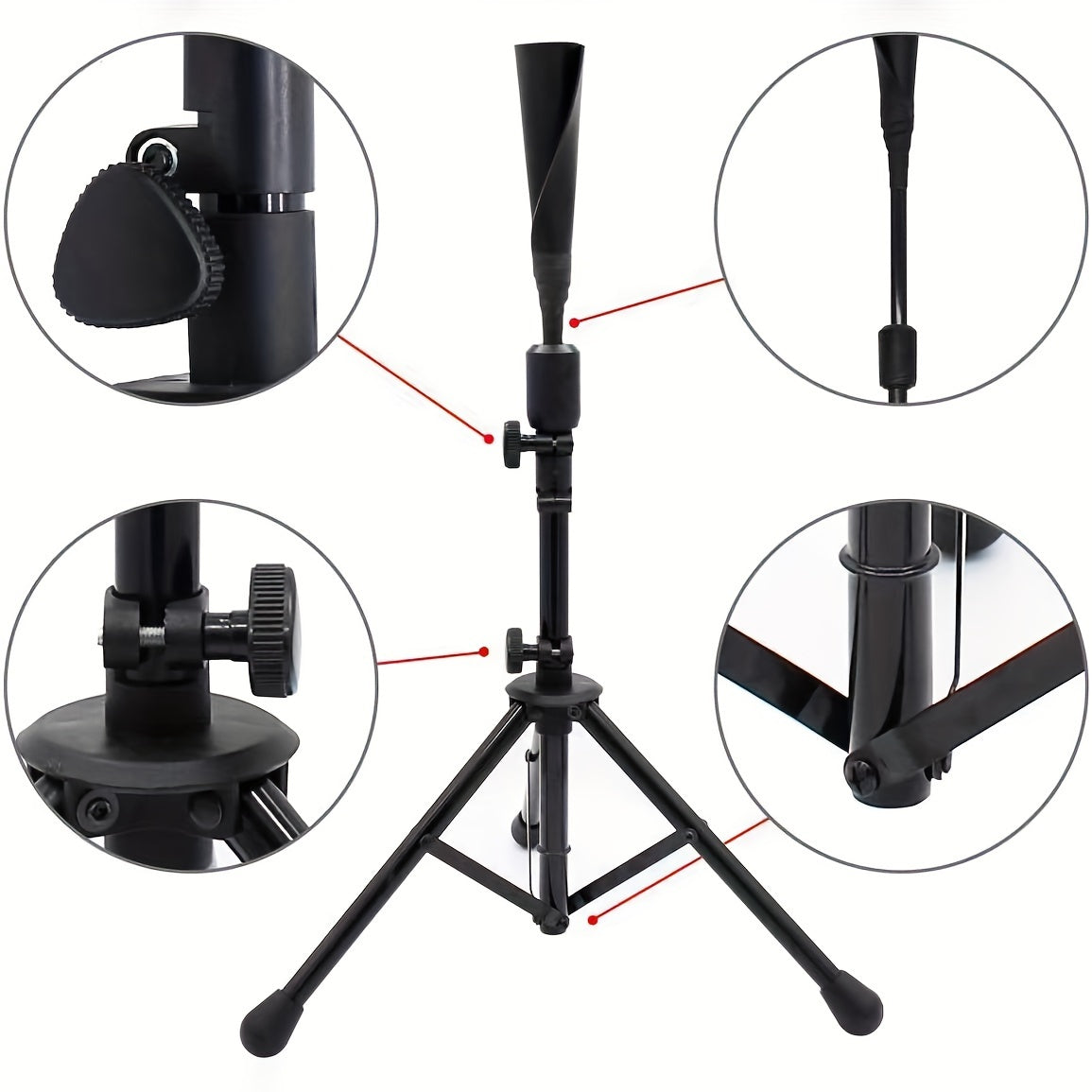 Adjustable Baseball Softball Batting Tee Coaching Aid