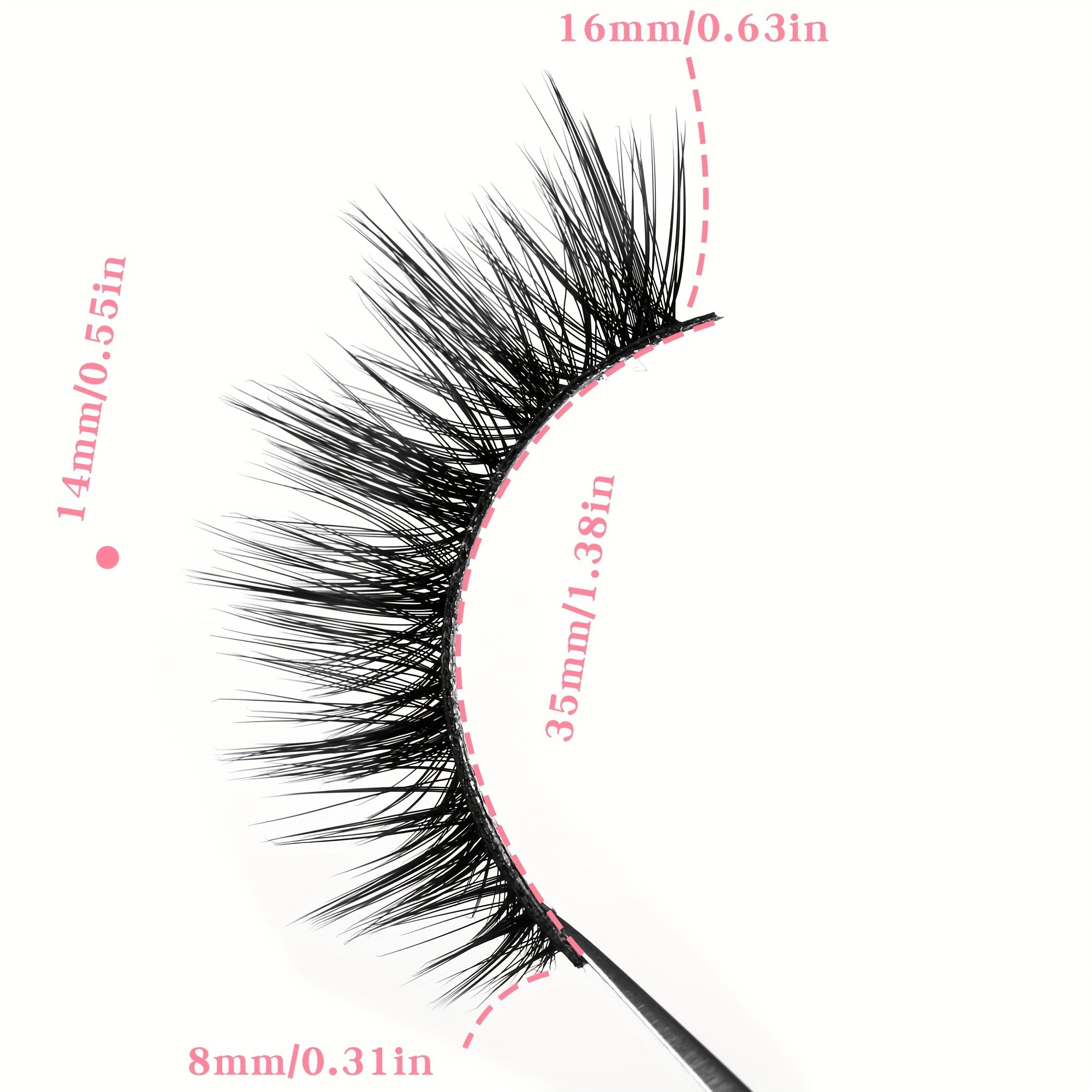 10 Pairs 3D Cat Eye False Eyelashes Faux Mink Lashes Fluffy Strip