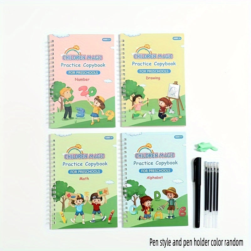 Kids Magic Practice Copybooks: Math, Alphabet Ages 3-8