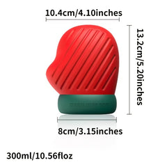 Christmas Hot Water Bottle Set - 1 Glove & 1 Sock Shaped Bag