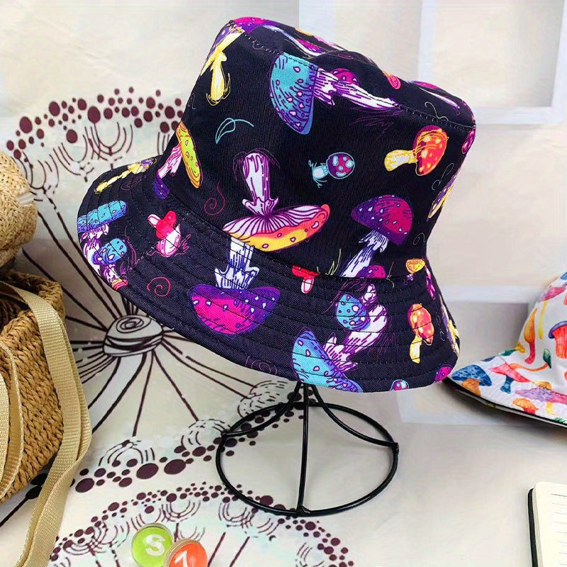 Hip hop Mushroom Graffiti Fisherman Hat