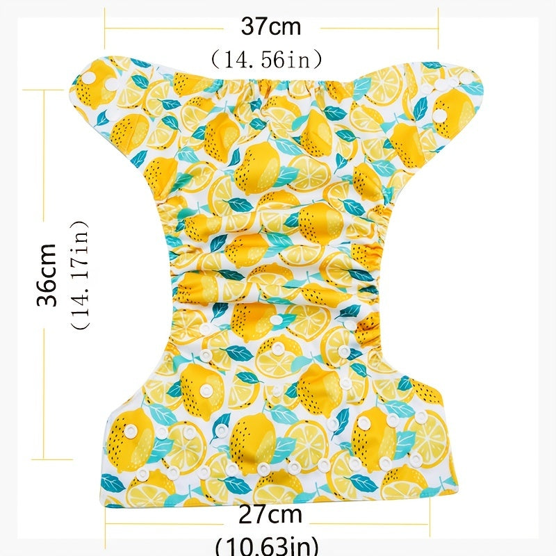 Skin Friendly Cloth Diapers For Infants Leak Proof Printed Brushed Lining