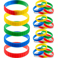 Silicone Wristband Building Blocks for Sports and Play